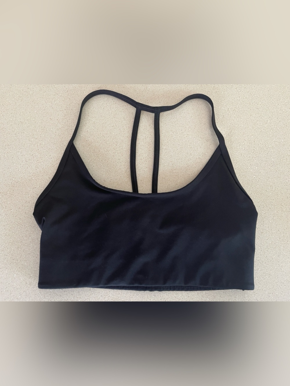Victoria’s Secret PINK t-back sports bra, black, XS
